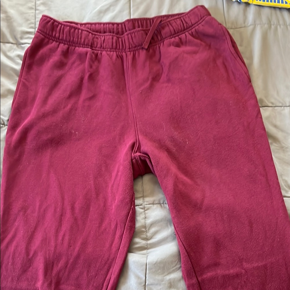 Woman Red Jogger Pants